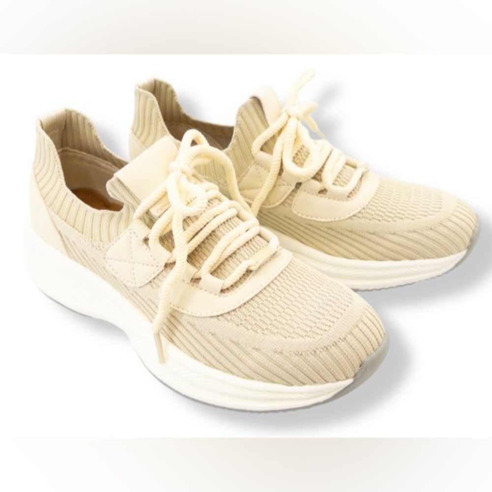 Women's Khaki Knit Sneakers